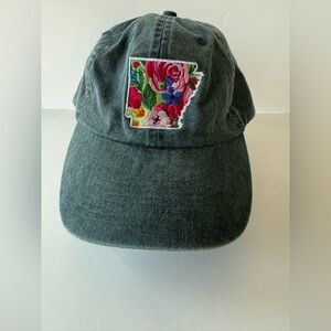 Floral Embroidered Arkansas  Hat